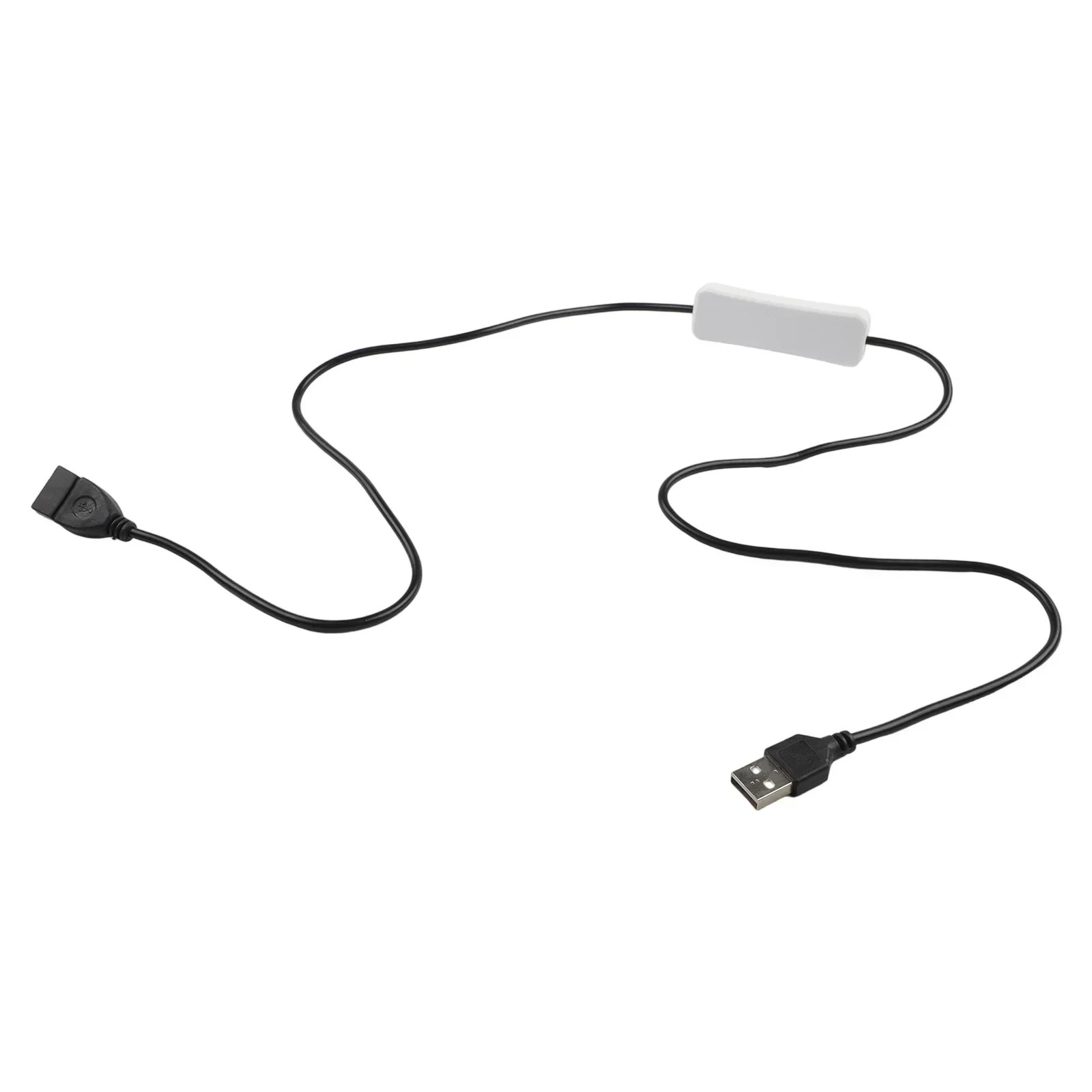 كابل تمديد مفتاح مؤقت USB 60 سم مع 3 خيارات للمؤقت وإعدادات متعددة السرعة لتطبيقات طاقة USB