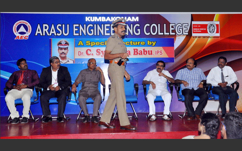 Special lecture by Dr.C.Sylendra Babu. I.P.S. - Arasu Engineering College, Kumbakonam