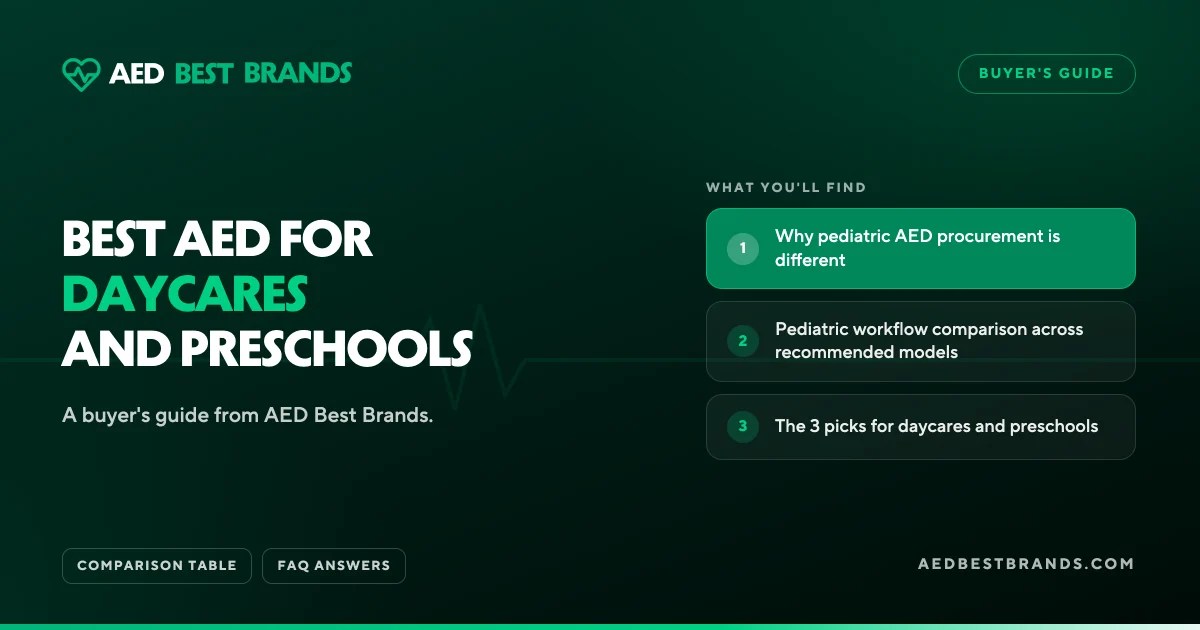 AED Best Brands thumbnail: Best AED for daycares and preschools