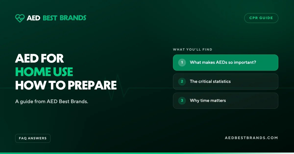 AED Best Brands thumbnail: AED for home use how to prepare