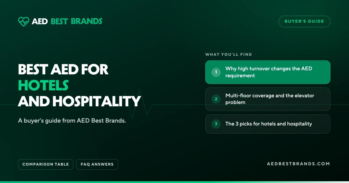AED Best Brands thumbnail: Best AED for hotels and hospitality