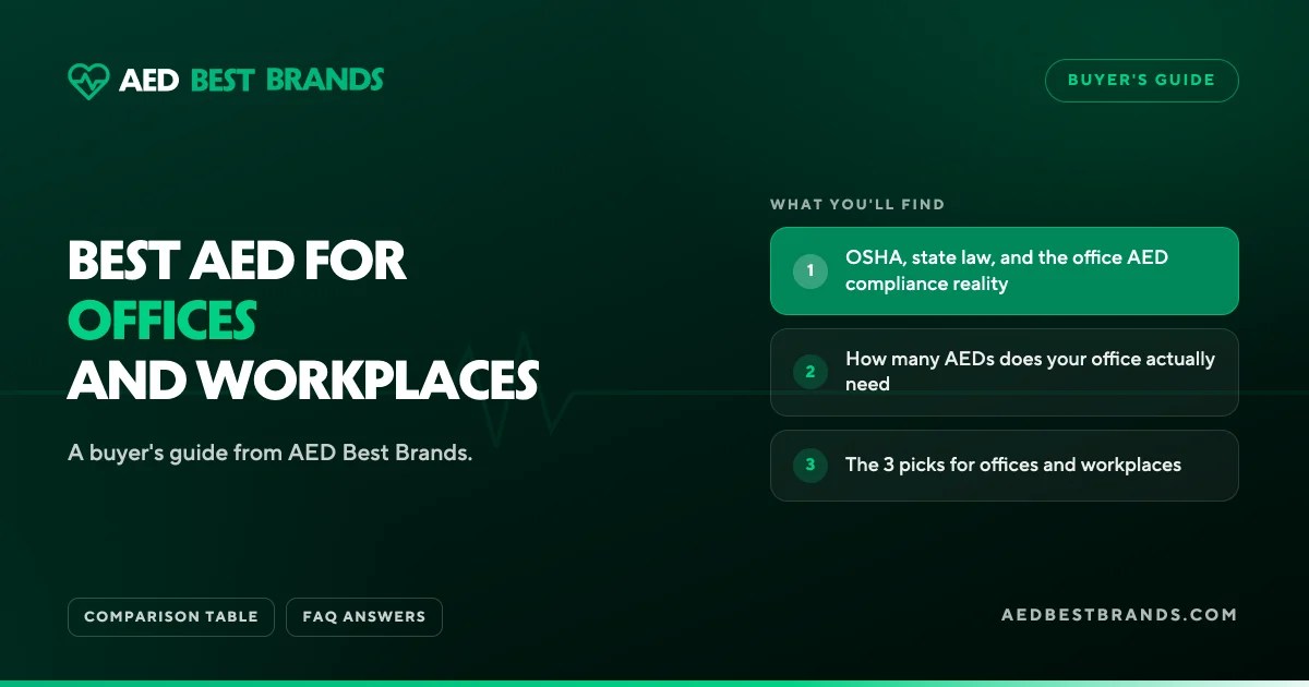 AED Best Brands thumbnail: Best AED for offices and workplaces