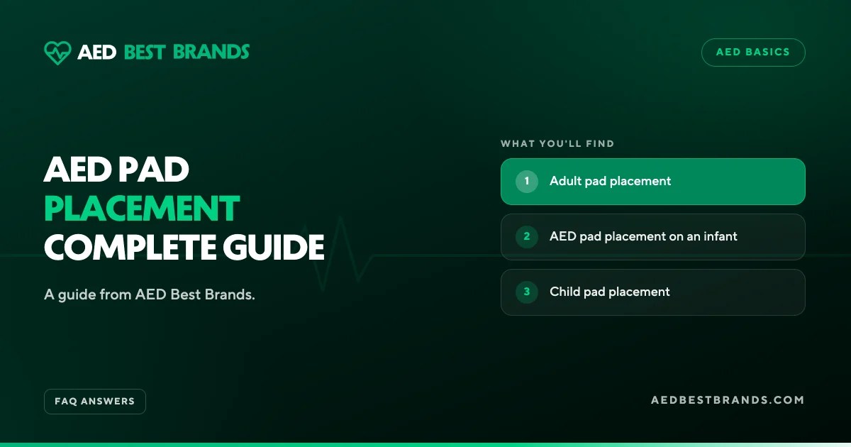 AED Best Brands thumbnail: AED pad placement complete guide