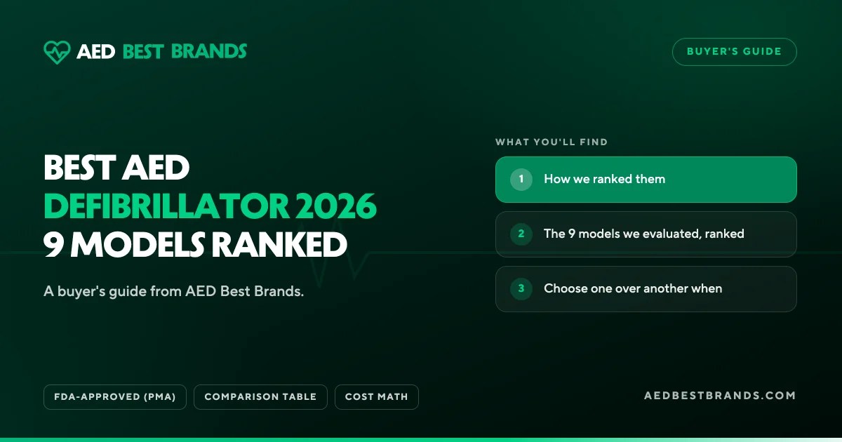 AED Best Brands thumbnail: Best AED defibrillator 2026 9 models ranked