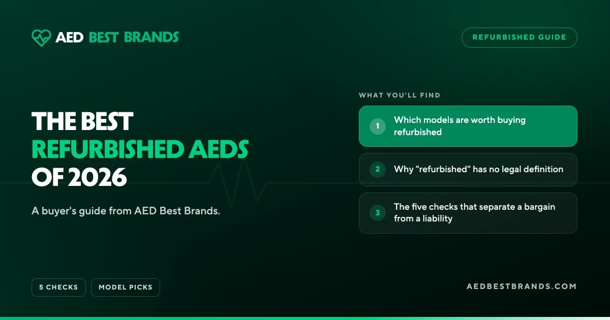 AED Best Brands thumbnail: The best refurbished AEDs of 2026
