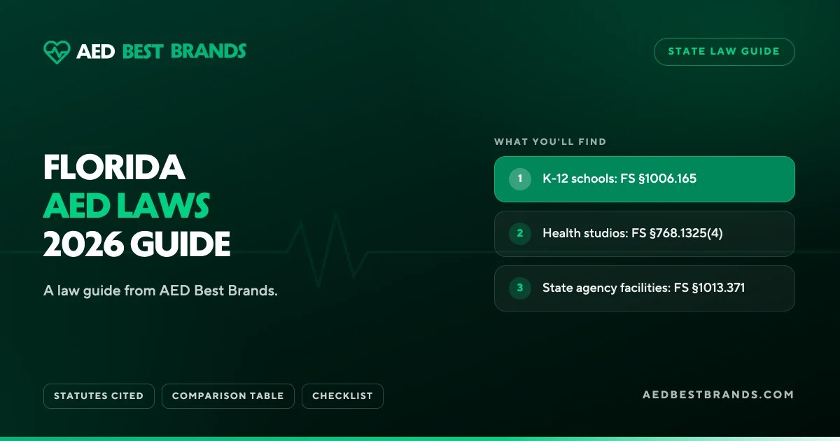 AED Best Brands thumbnail: Florida AED laws 2026 guide