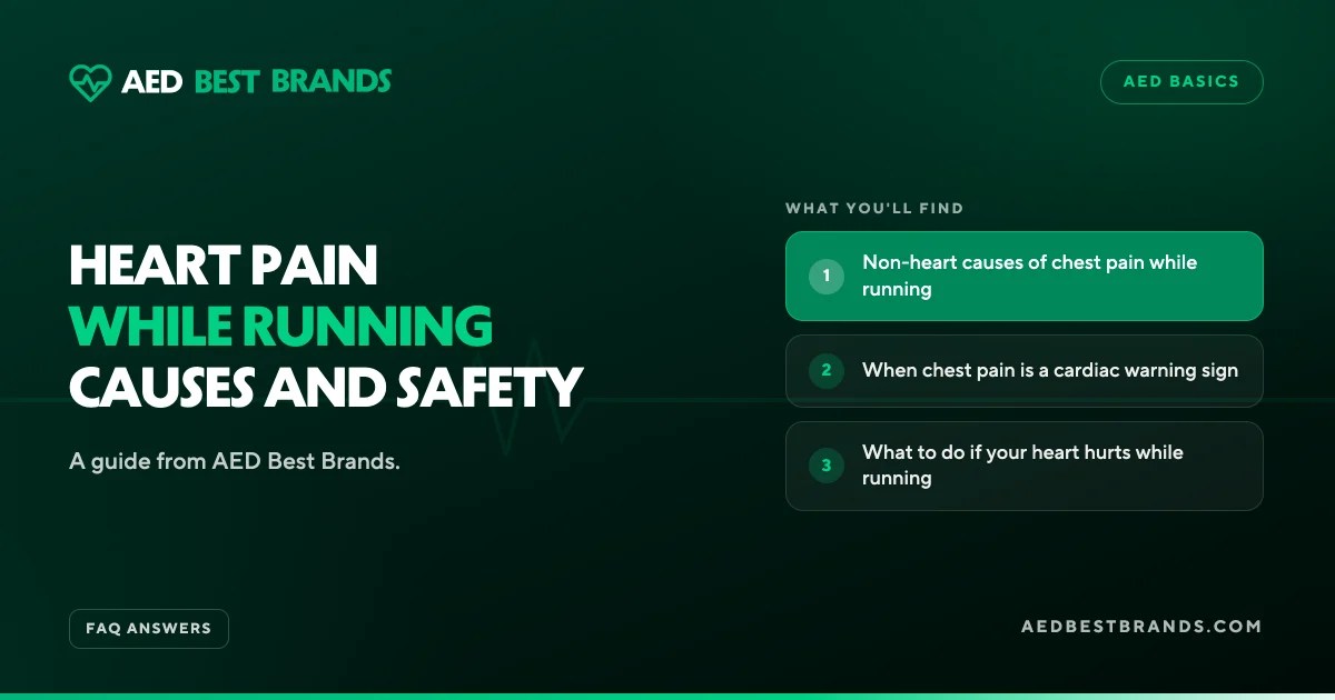 AED Best Brands thumbnail: Heart pain while running causes and safety
