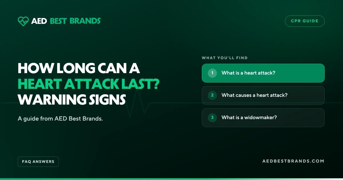 AED Best Brands thumbnail: How long can a heart attack last? warning signs
