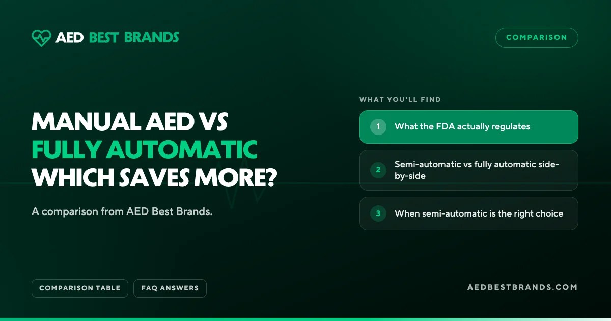 AED Best Brands thumbnail: Manual AED vs fully automatic which saves more?