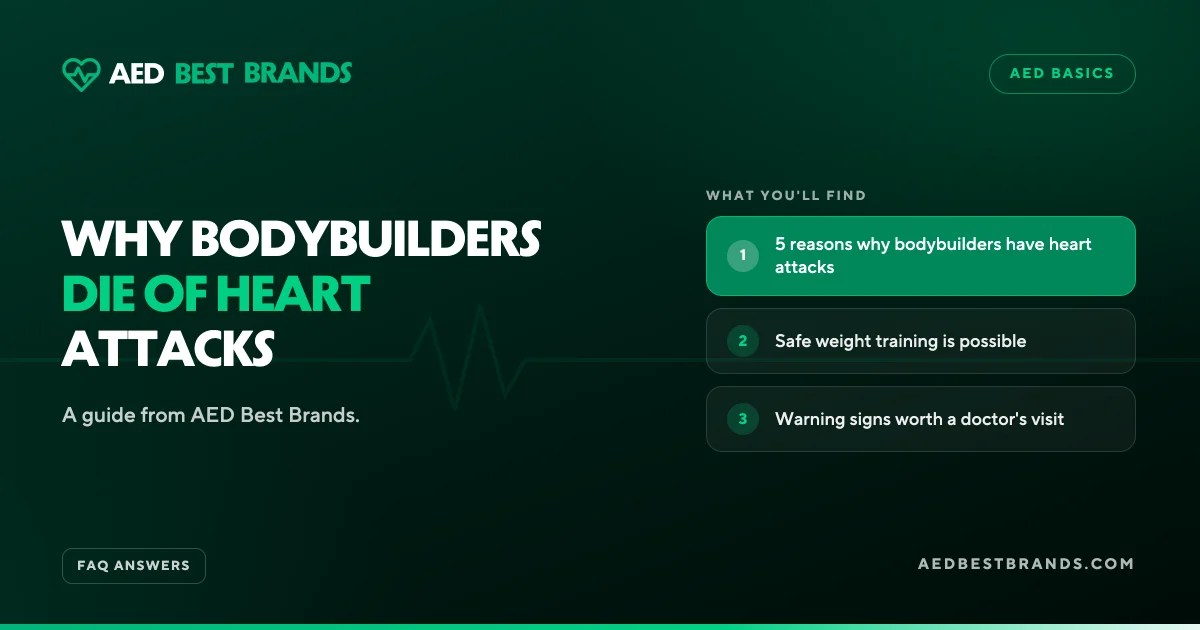 AED Best Brands thumbnail: Why bodybuilders die of heart attacks