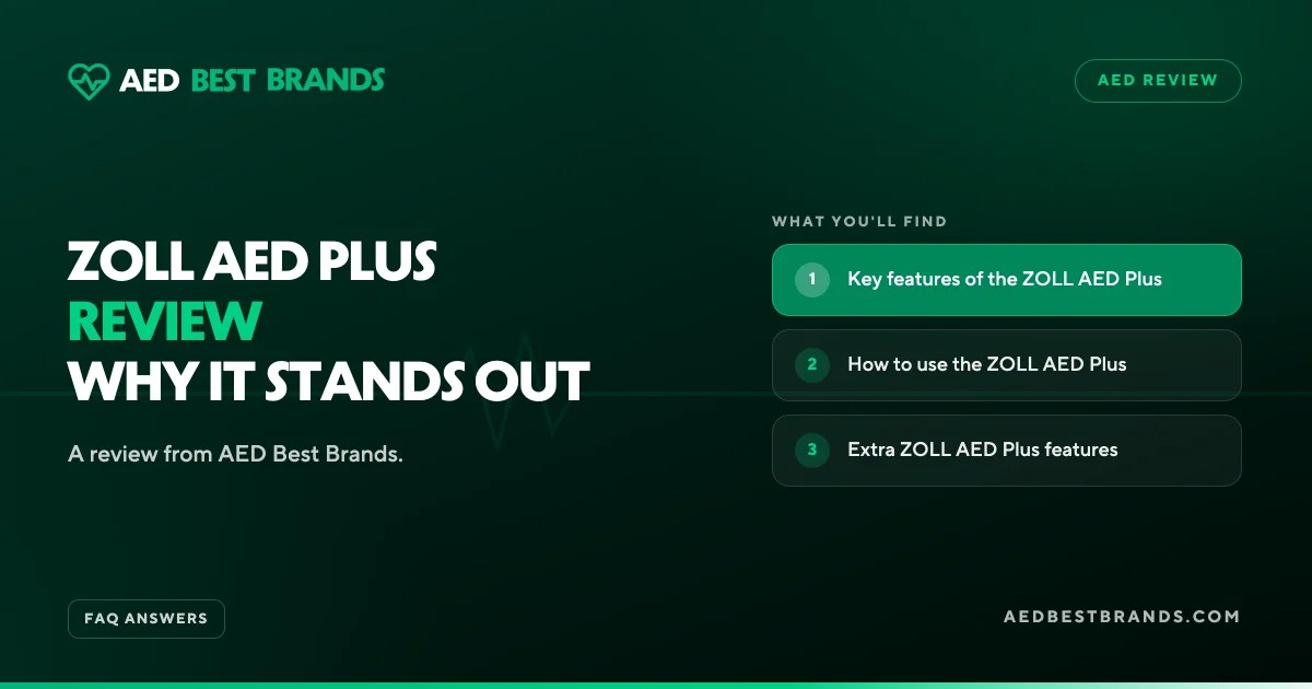 AED Best Brands thumbnail: ZOLL AED Plus review why it stands out