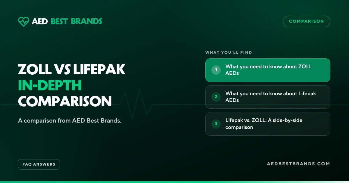 AED Best Brands thumbnail: ZOLL vs LIFEPAK in-depth comparison