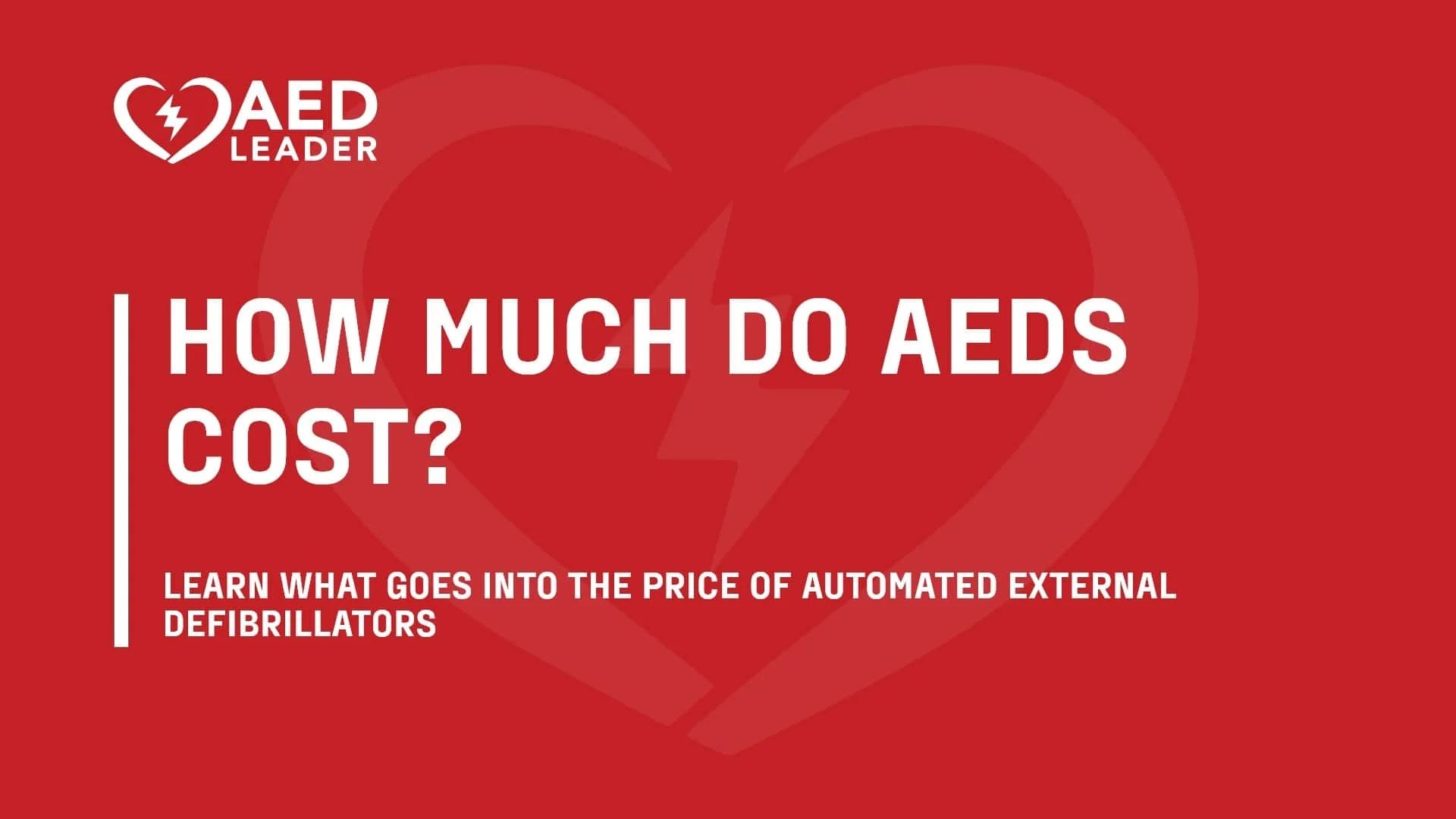 How Much Does an AED Cost?
