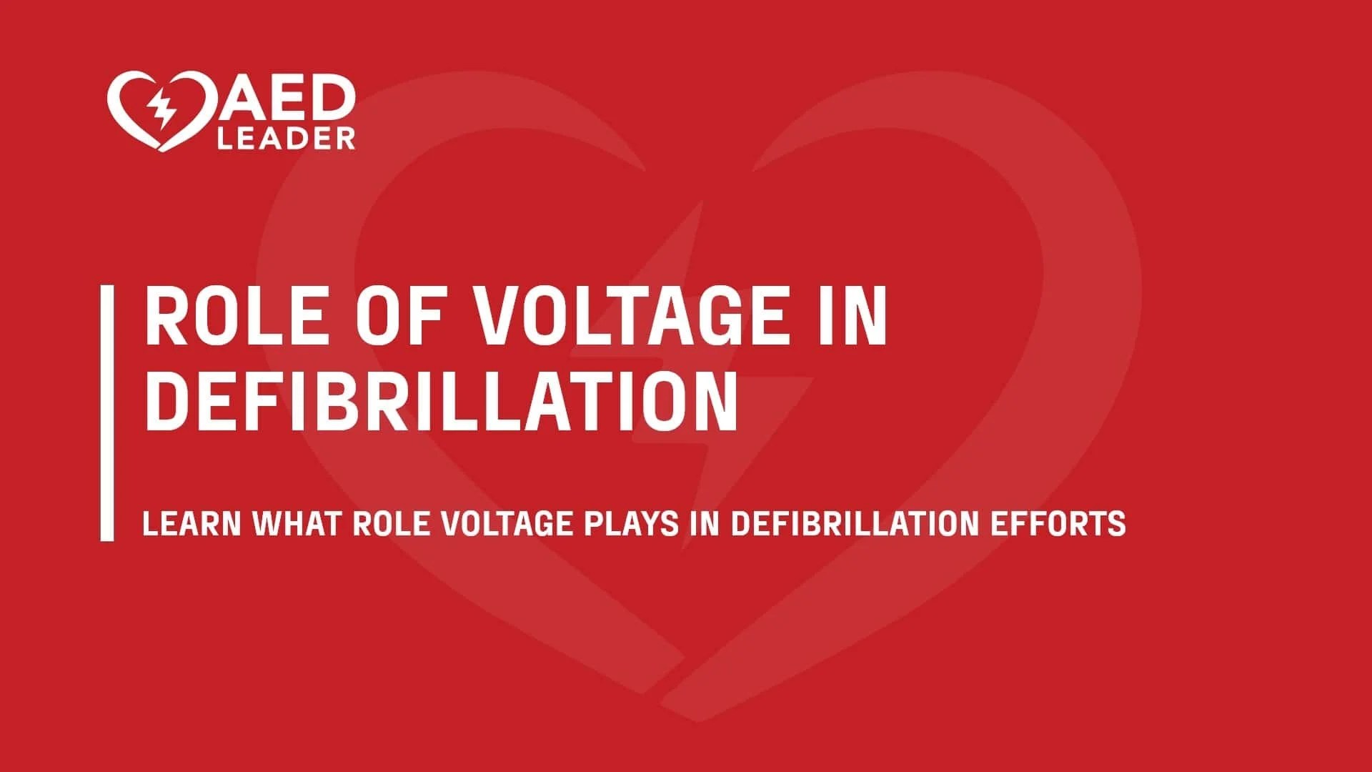 How Defibrillator Voltage Works in Resuscitation Efforts