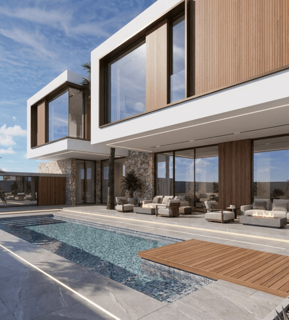 Al Wasl Vila Back view with cantilever