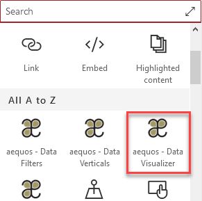 Usage Aequos Modern Data Visualizer Solution For Sharepoint Online - Premium Minimal Art Gallery - 4K