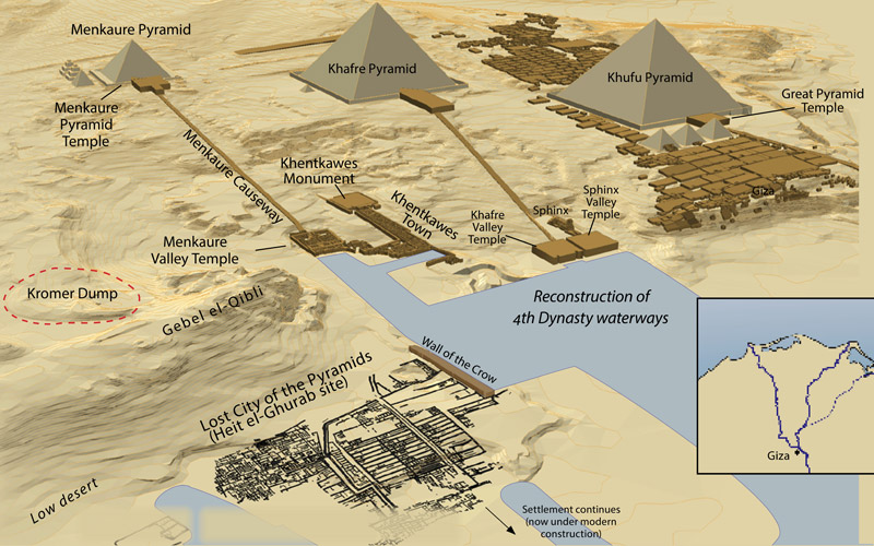 Giza Map Historic 1926 Egypt 000 El Pyramids 1927 Plateau.