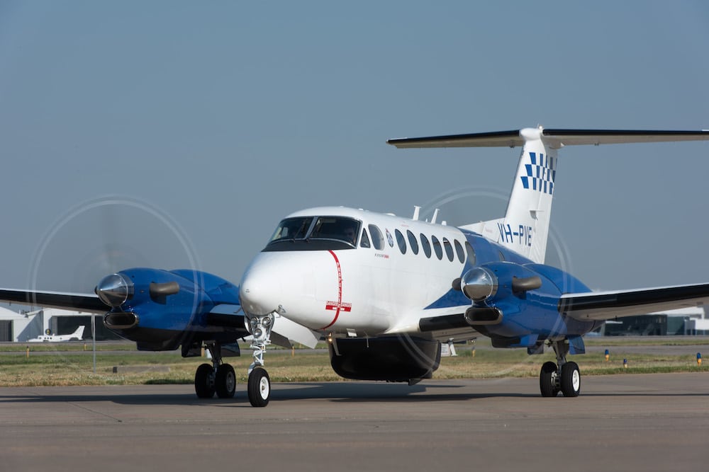 Eine Beechcraft King Air 350ER für die Polizei von Victoria