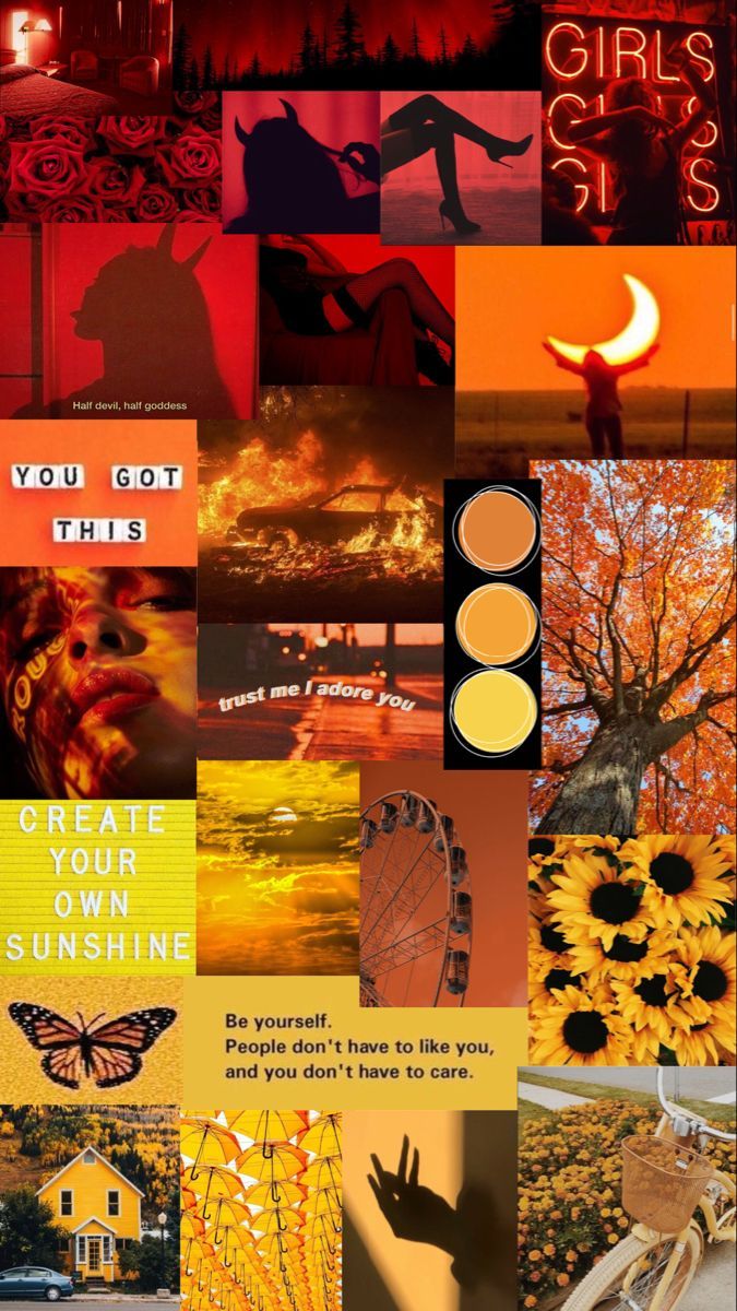 Free download yellow orange and red aesthetic mood... by a