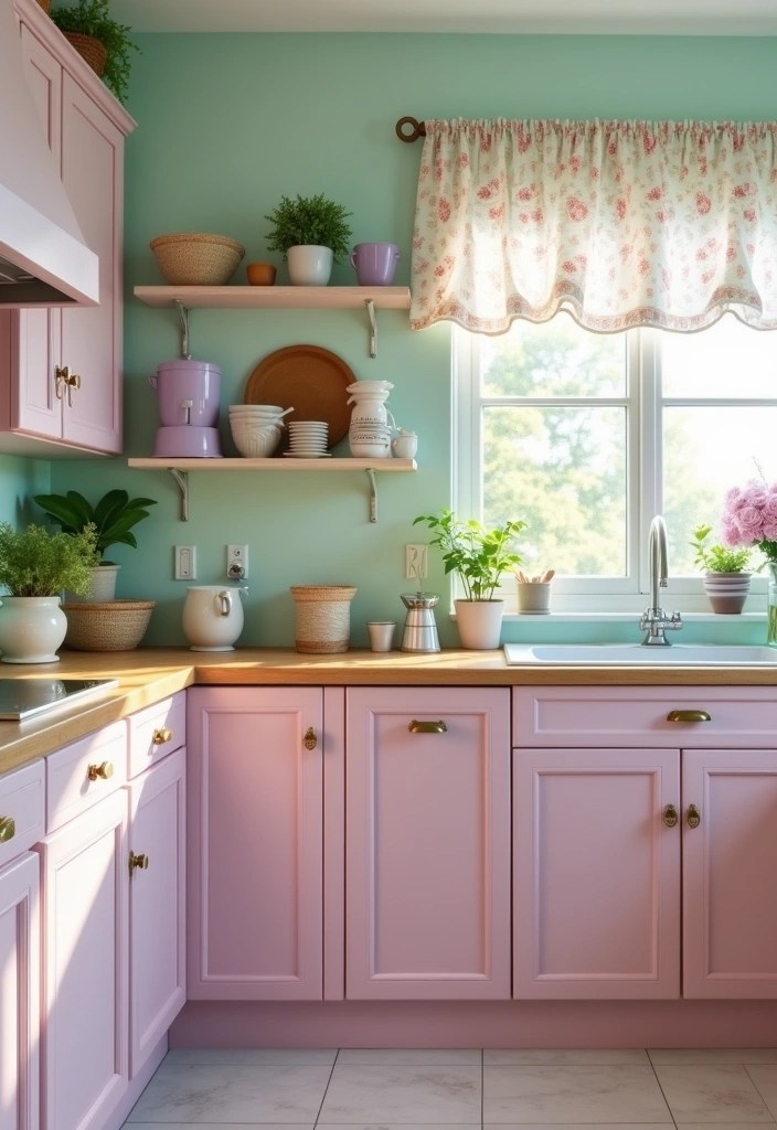 11 Colorful Kitchen Tours That Will Brighten Your Day (and Home!) - 4. Whimsical Pastels: A Soft Color Haven