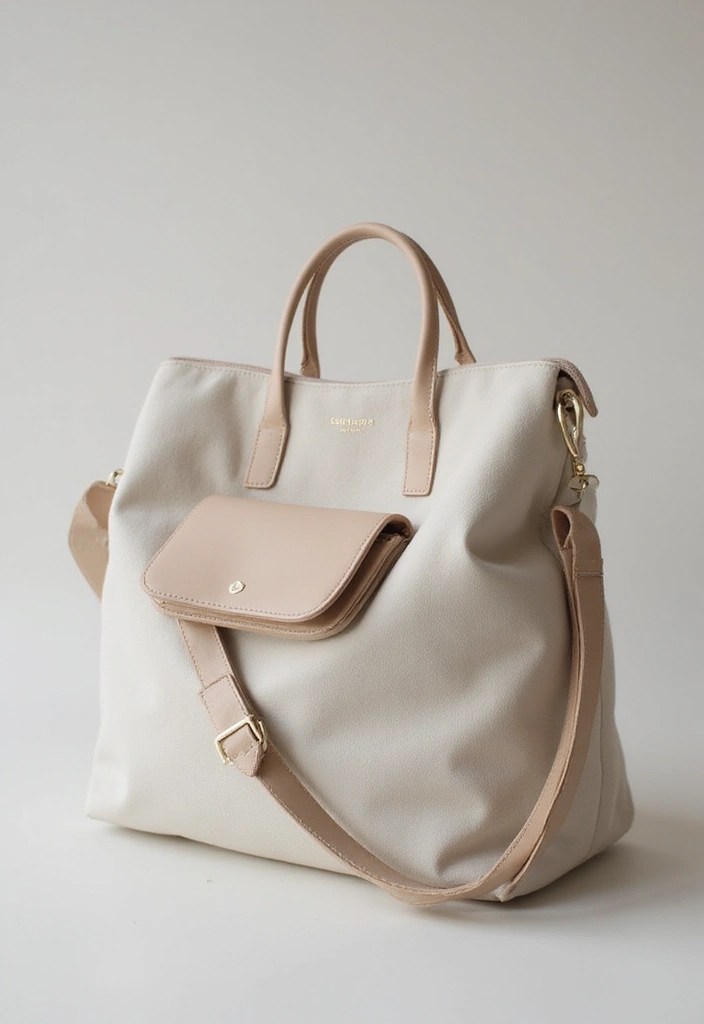 15 Stylish Baby Diaper Bags That'll Make You the Trendiest Mom on the Block! - 8. The Minimalist Approach: Sleek and Simple