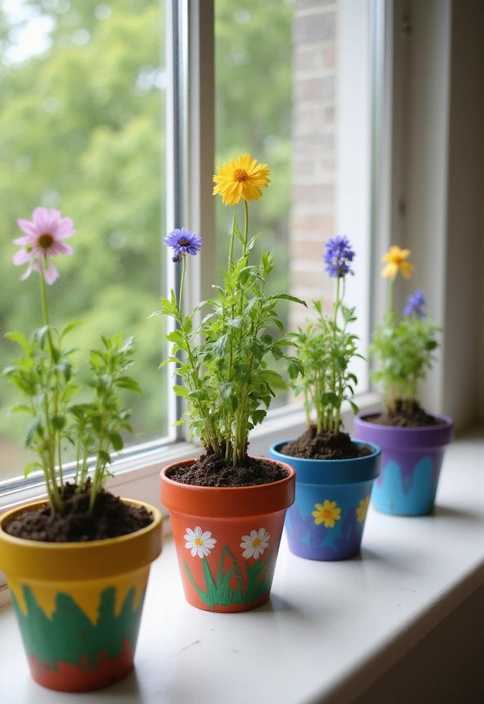 12 Creative Good Friday Crafts for Kids That Will Keep Them Engaged and Inspired! - 10. DIY Flower Pots