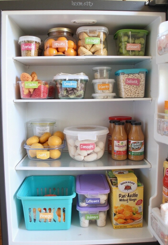 15 Smart Refrigerator Storage Hacks You Wish You Knew Sooner! - 5. Label Everything for Quick Identification