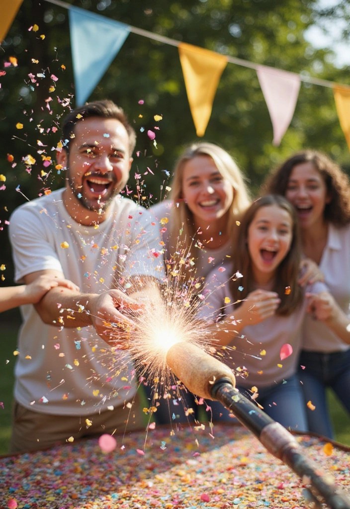 10 DIY Baby Name Reveal Ideas That Are So Easy, You'll Wish You Did Them Sooner! - 7. Confetti Cannon