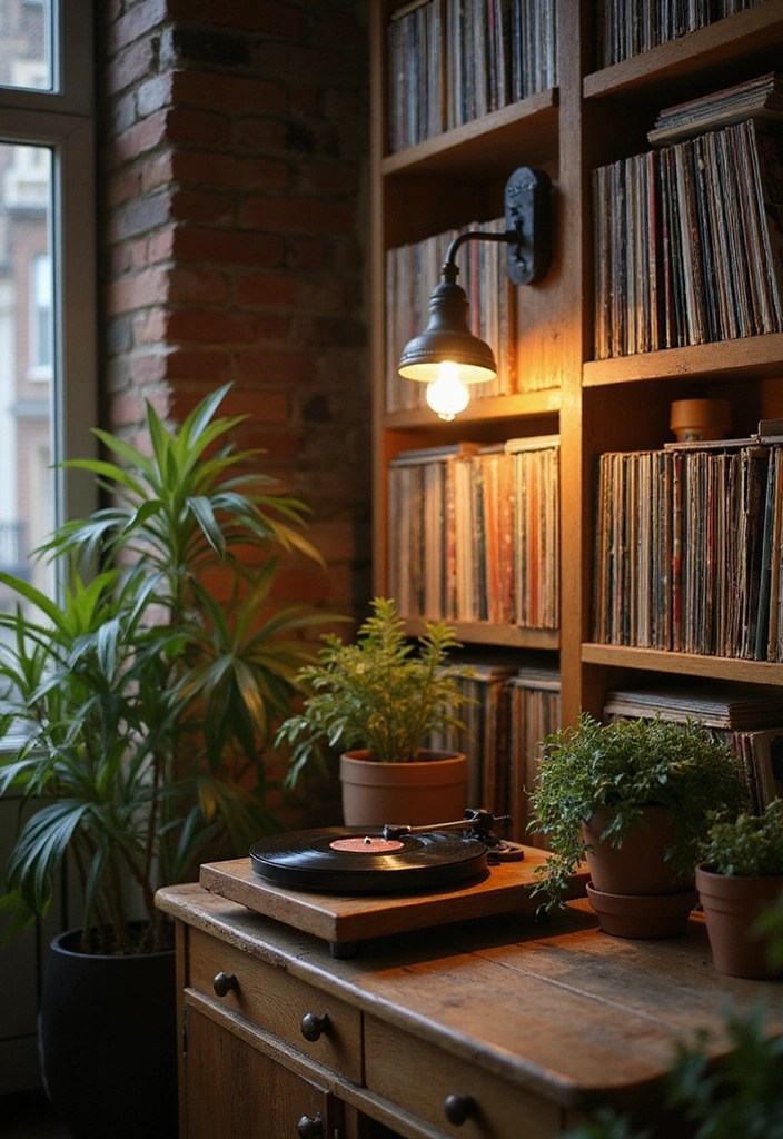 10 Stunning Aesthetic Audio Equipment Setups That Will Make You Drool! - 1. Vintage Vinyl Wonderland