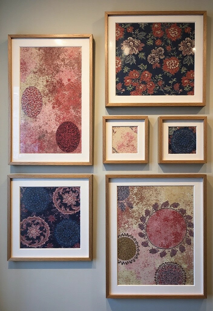 6 Ways to Create Custom Wall Art That Reflects Your Style (It’s Easier Than You Think!) - 2. Framed Fabric Art