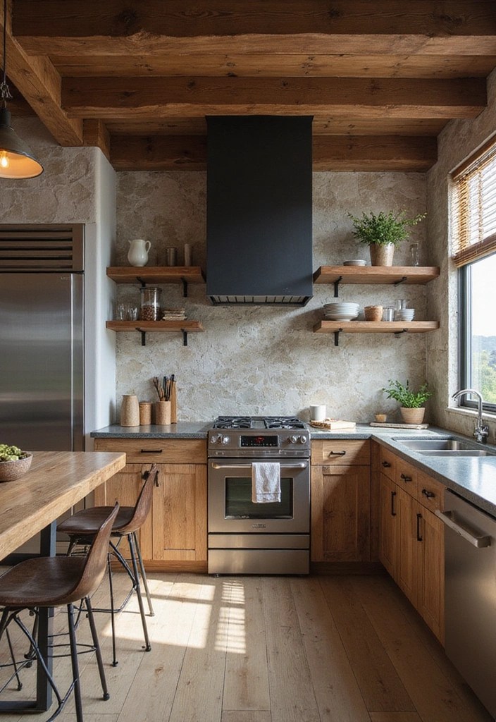 22 Modern Kitchen Decor Ideas That Are Both Stylish and Functional (Wait Until You See #8!) - 13. Textures and Materials