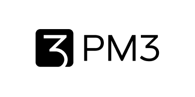 Logo da empresa PM3, cliente da A Estranhamente