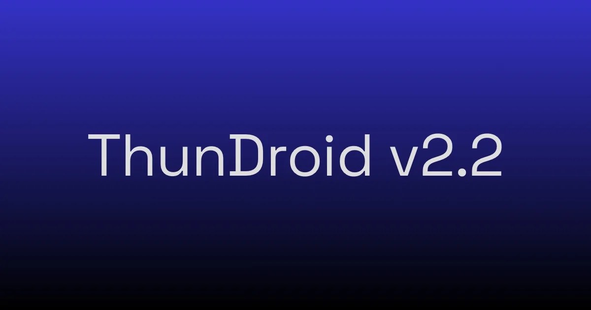 ThunDroid 2.2 AI mental wellness app home screen with aurora backdrop