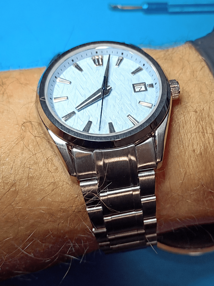 Baby Blue Grand Seiko Homage