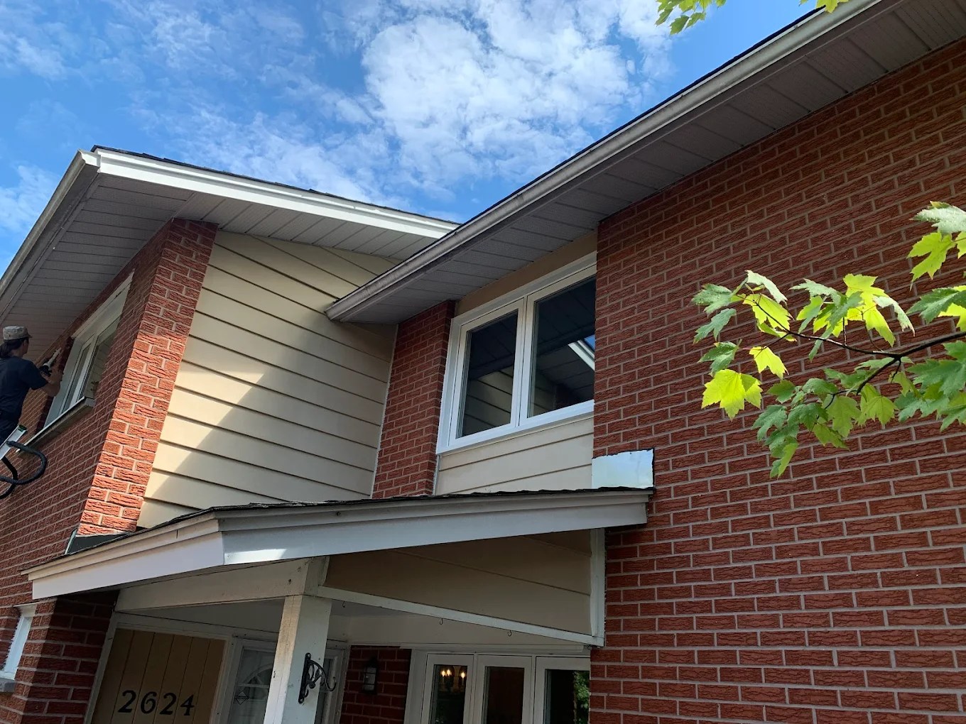 new windows installed Ottawa brick exterior