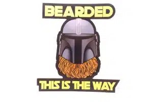Mandalorian Beard Sticker