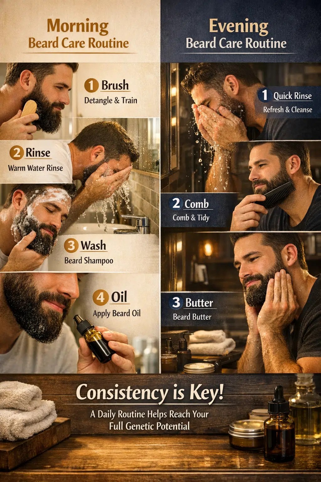 daily beard care routine
