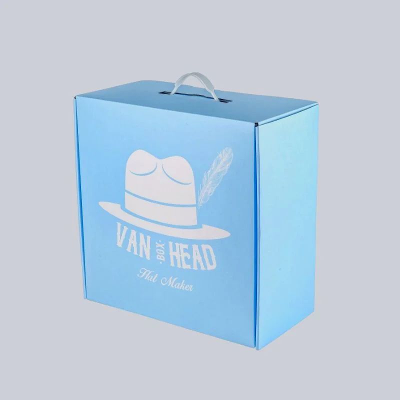 Custom Printed Hat Boxes Icp - Modern Dark Texture - High Resolution