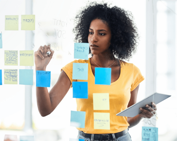 A woman planning to make sure her credit is good.