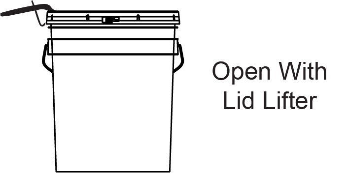 Open with a lid lifter for best results.