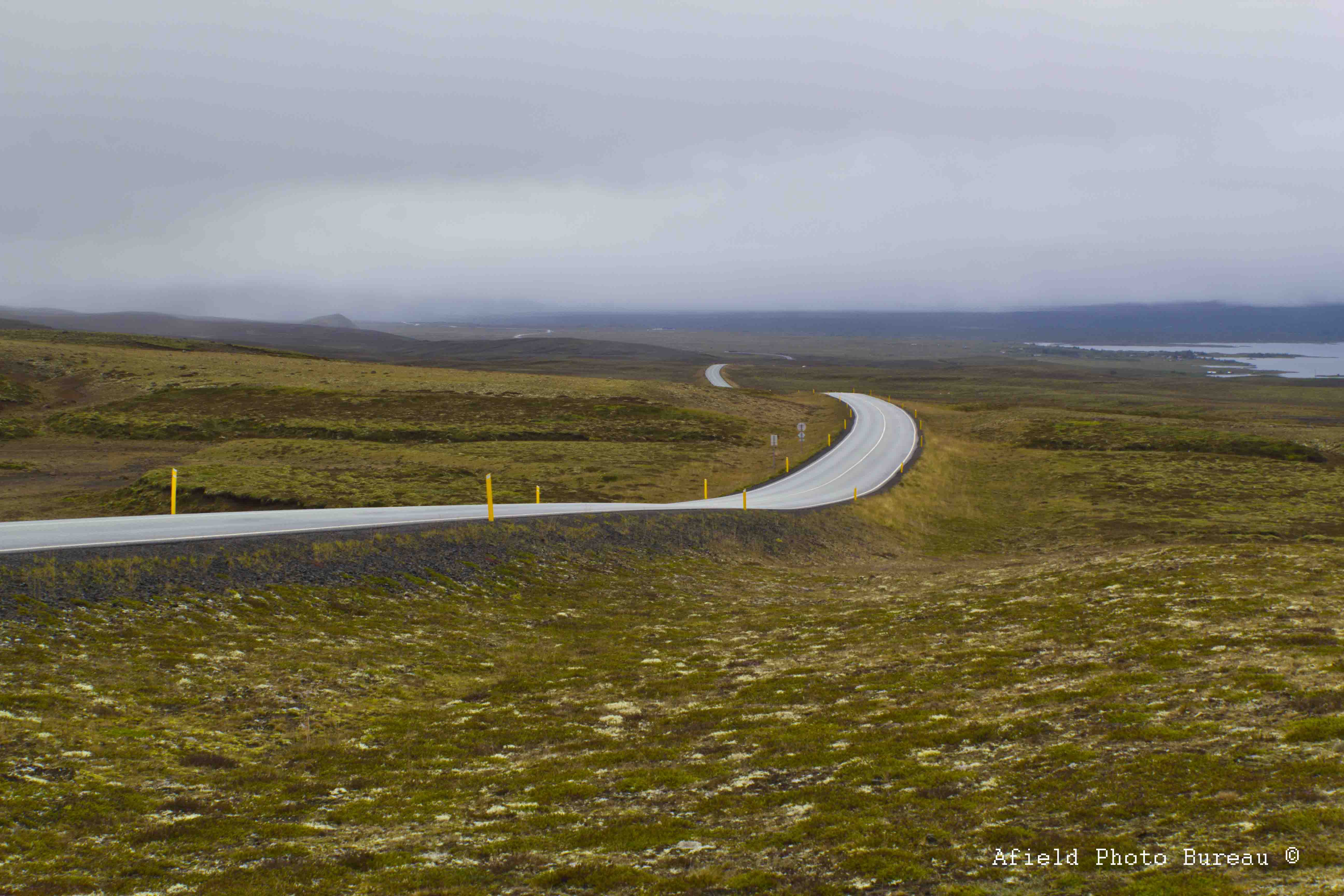 The road north to Þingvellir.