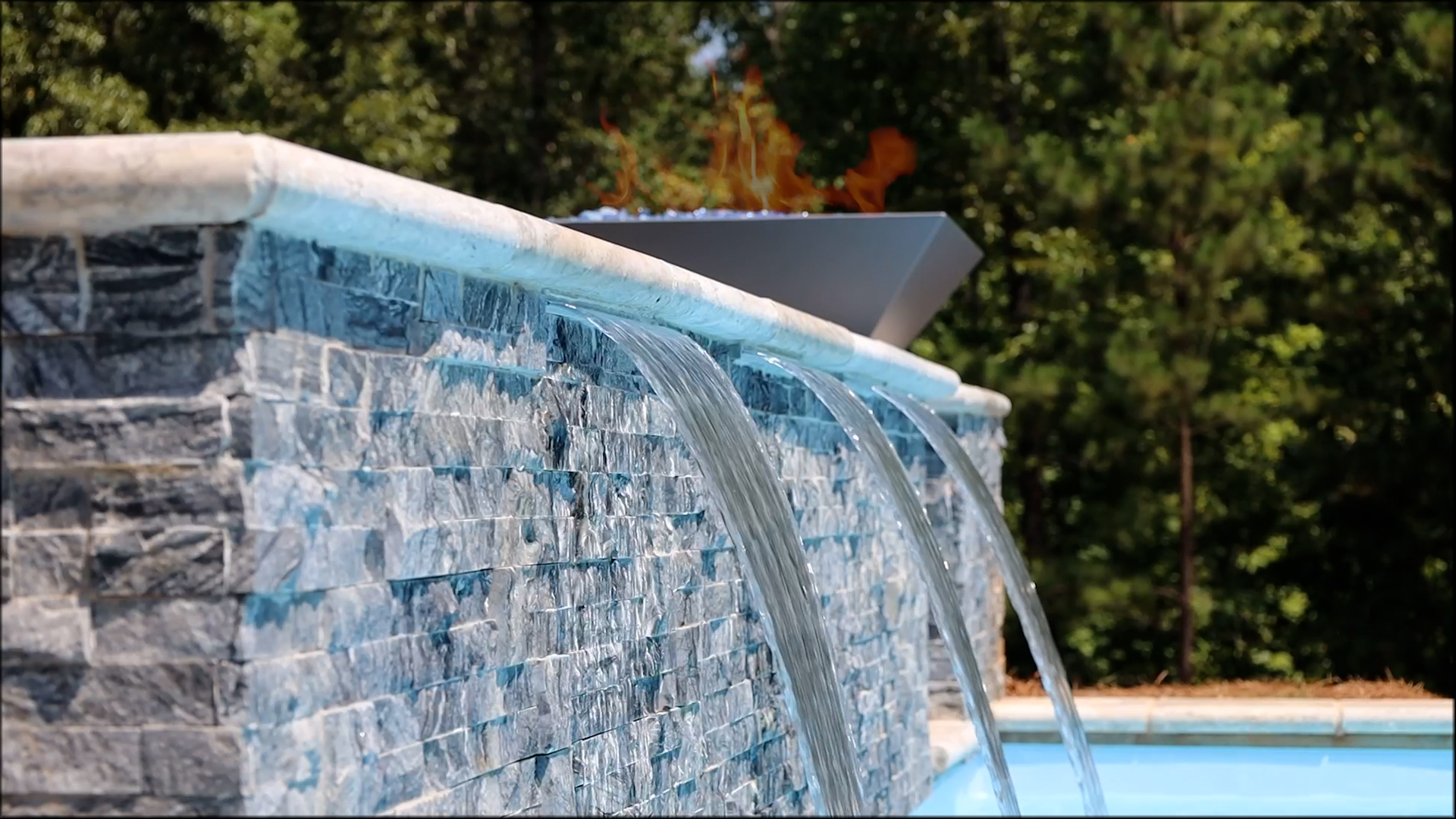 Custom inground swimming pool installed by A&F Pools in South Jersey