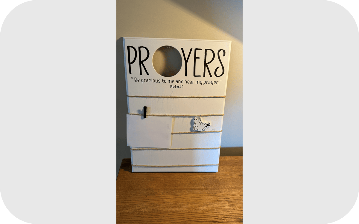 Learning and inspiration: A Meaningful Visual Reminder for Daily Prayer