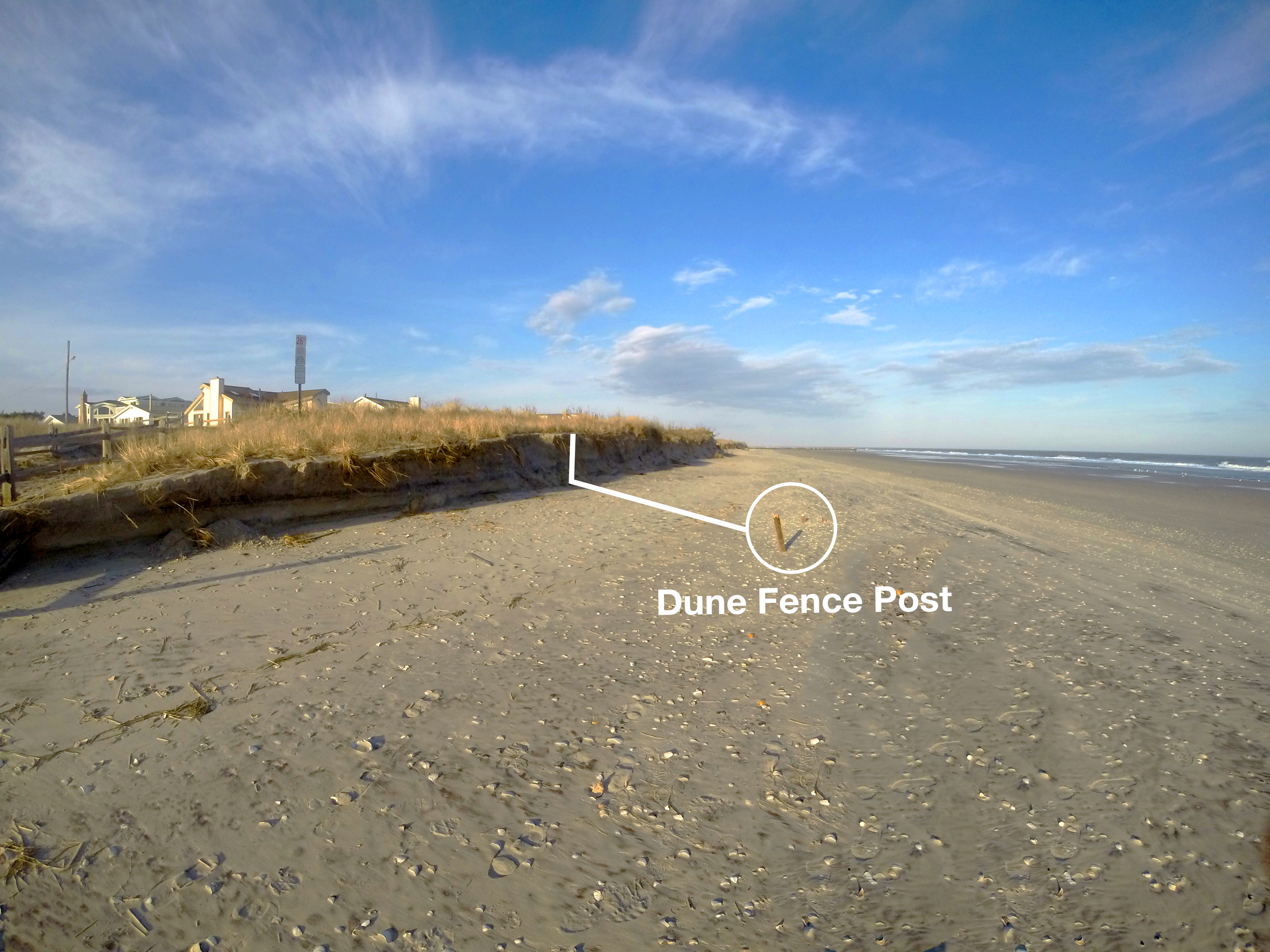 Dune Fence Post at 26th St.