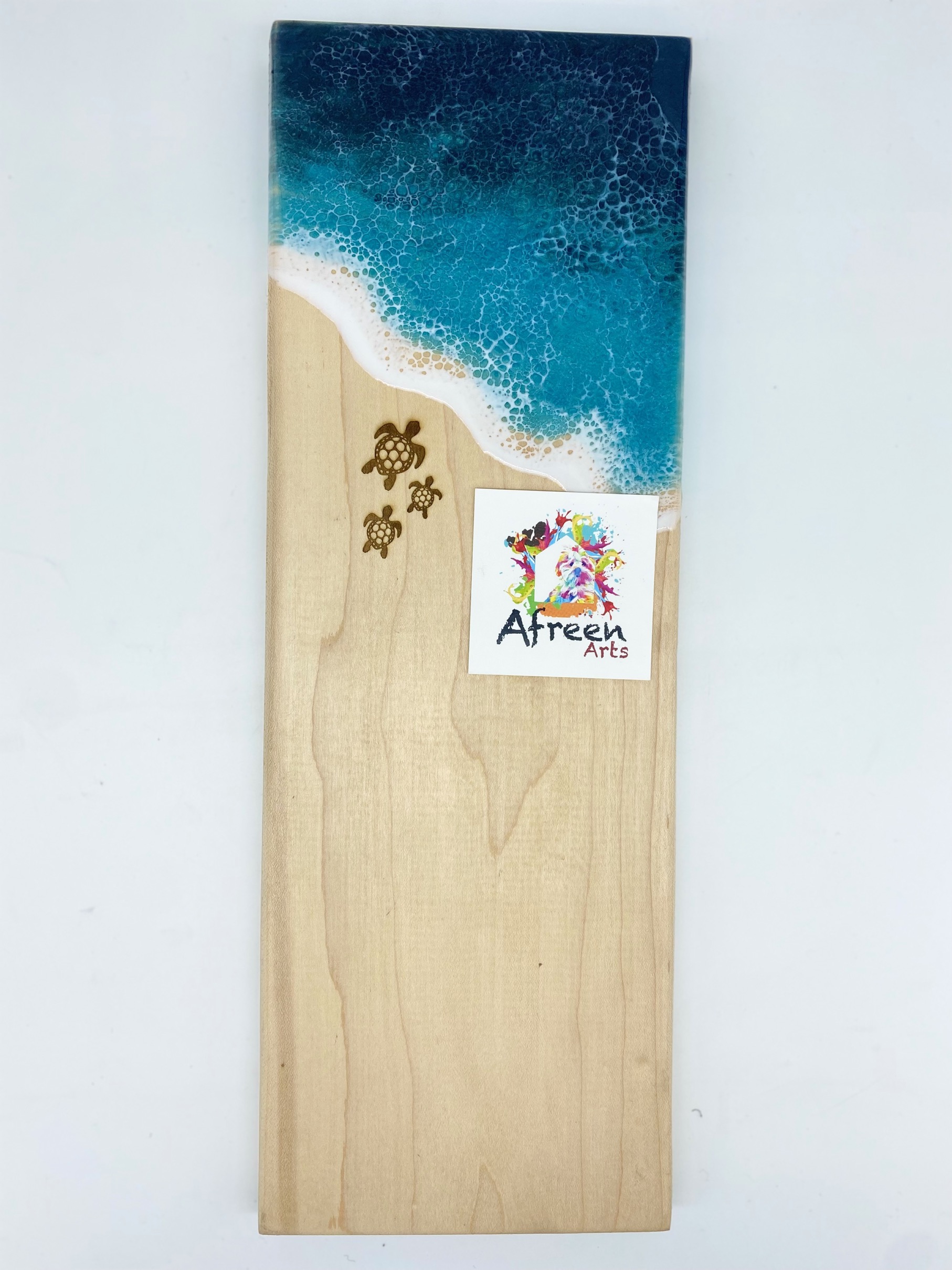 Corals Live edge Maple wood cheese board