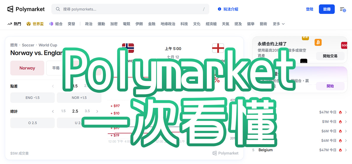 Polymarket怎麼玩？下注、出金、風險一次看懂
