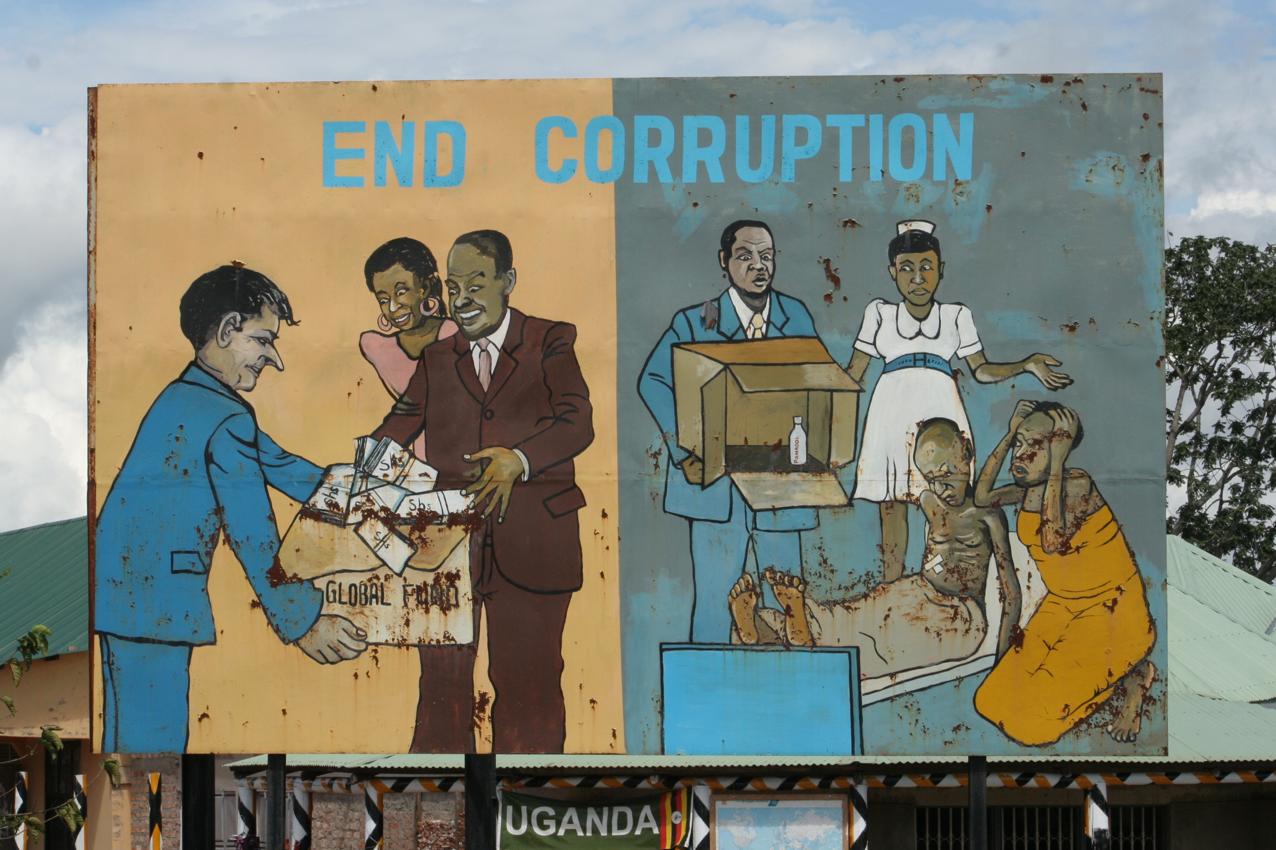 Uganda anti-corruption billboard