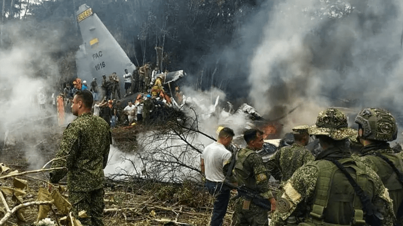 Many Injured, 66 Killed As Military Plane Crashes In Colombia
