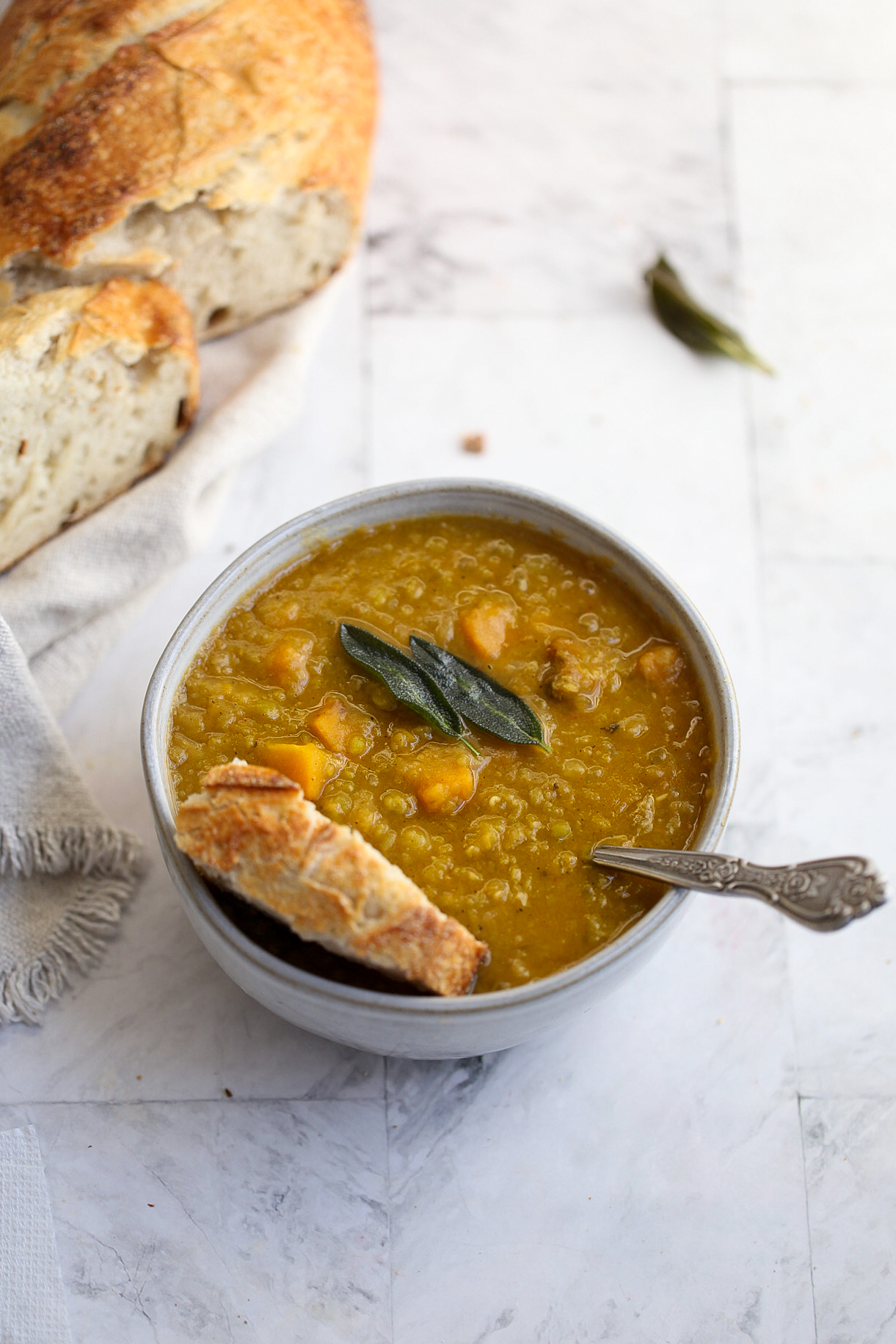 split pea butternut squash soup