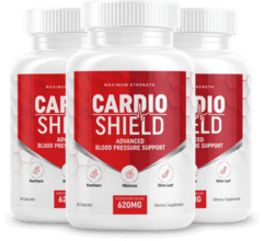 Cardio Shield dietary supplement bottles